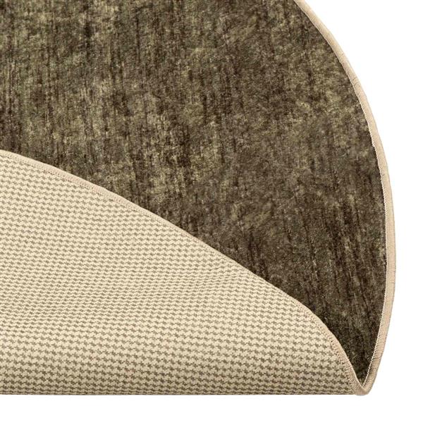 Grote foto vidaxl vloerkleedloper marsa bosgroen 120 x 120 cm polyester en pvc huis en inrichting vloerbedekking en kleden