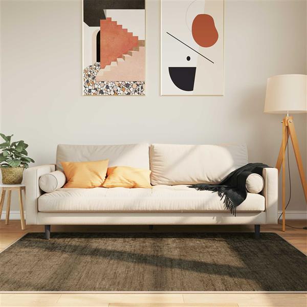 Grote foto vidaxl vloerkleedloper marsa bosgroen 120 x 170 cm polyester en pvc huis en inrichting vloerbedekking en kleden