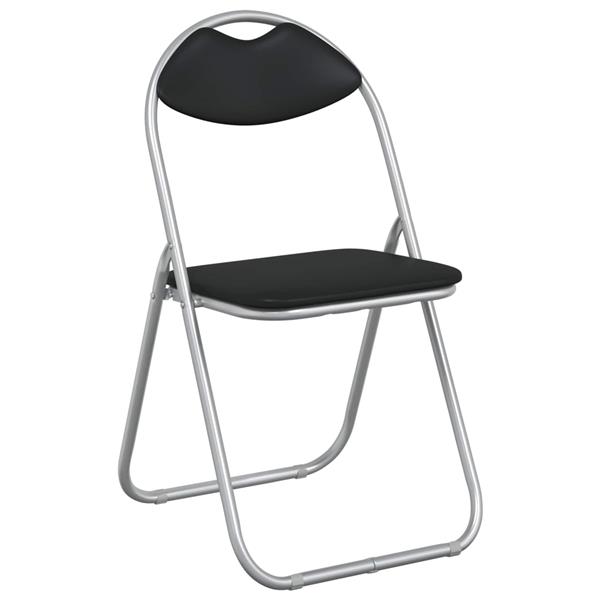 Grote foto vidaxl inklapbare stoel 8 pcs zwart en grijs 48 x 43 5 x 81 cm huis en inrichting stoelen