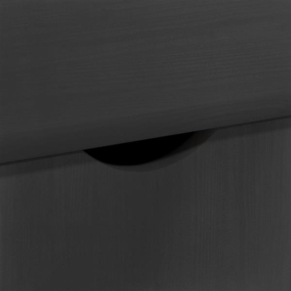 Grote foto vidaxl rolling kast grijs 100 x 39 x 65 5 cm massief vurenhout huis en inrichting overige