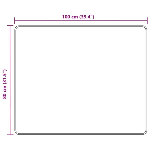 Grote foto vidaxl vloerkleedloper marsa multikleur 80 x 100 cm polyester en pvc huis en inrichting vloerbedekking en kleden