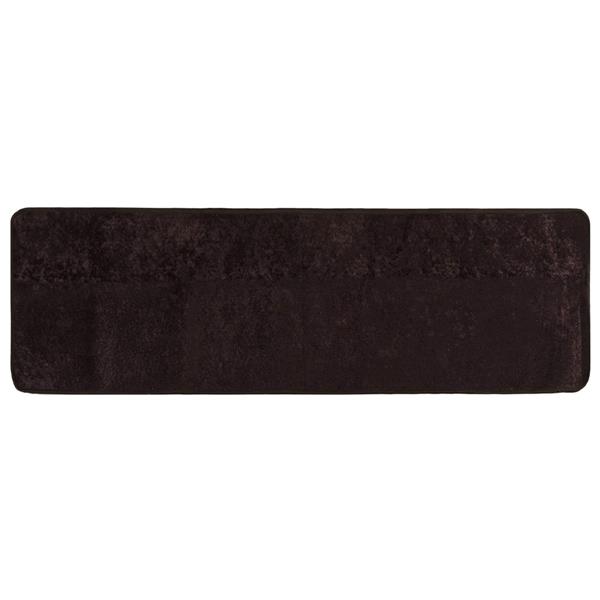 Grote foto vidaxl vloerkleedloper marsa antraciet 100 x 350 cm polyester en pvc huis en inrichting vloerbedekking en kleden