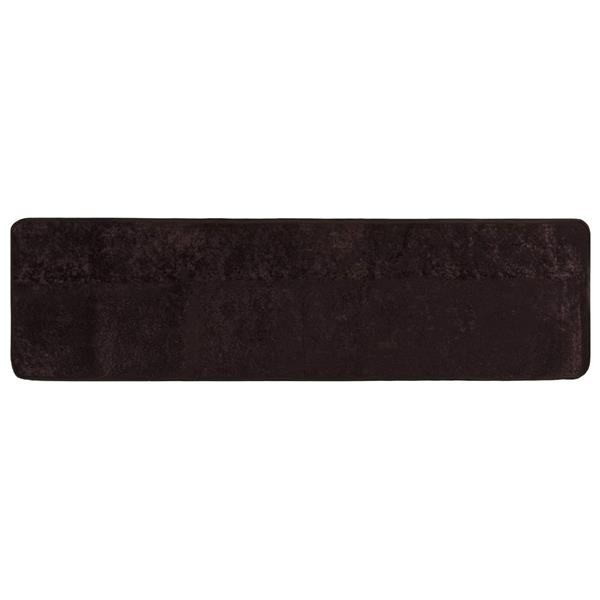 Grote foto vidaxl vloerkleedloper marsa antraciet 100 x 400 cm polyester en pvc huis en inrichting vloerbedekking en kleden