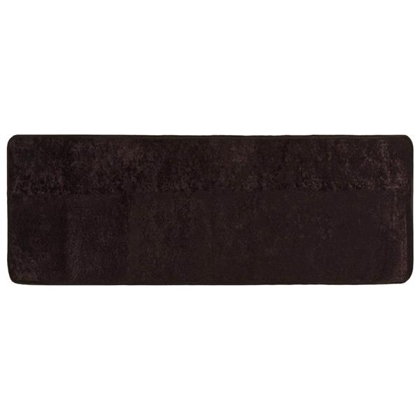 Grote foto vidaxl vloerkleedloper marsa antraciet 100 x 250 cm polyester en pvc huis en inrichting vloerbedekking en kleden