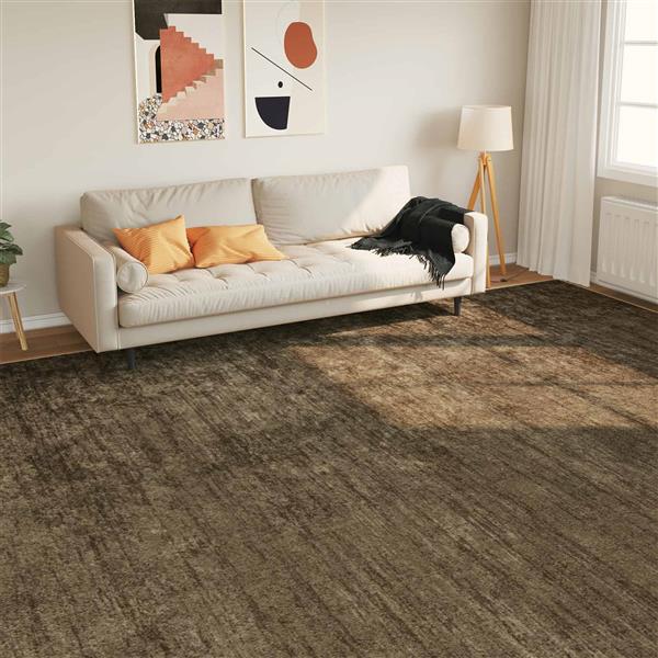 Grote foto vidaxl vloerkleedloper marsa bosgroen 300 x 400 cm polyester en pvc huis en inrichting vloerbedekking en kleden