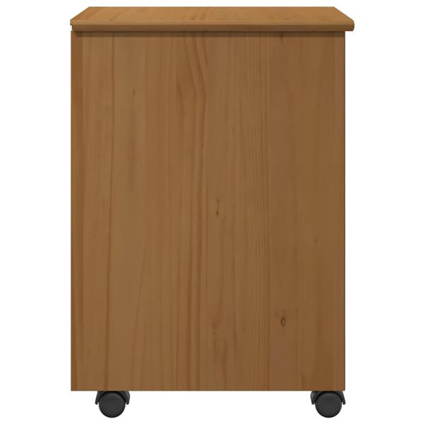 Grote foto vidaxl rolling kast honingbruin 34 x 39 x 56 cm massief grenenhout huis en inrichting overige