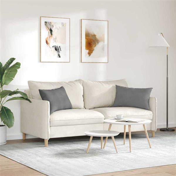 Grote foto vidaxl sofa kussens 2 stuks donkergrijs 60 x 40 cm stof huis en inrichting woningdecoratie