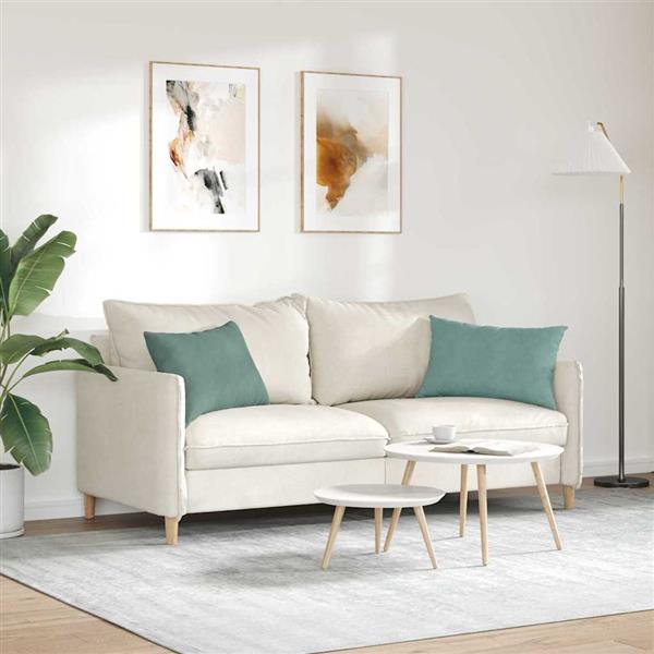 Grote foto vidaxl sofa kussens 2 stuks zeegroen 60 x 40 cm cordstof huis en inrichting woningdecoratie