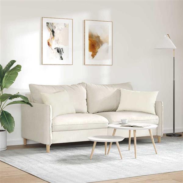 Grote foto vidaxl sofa kussens 2 stuks cr me 60 x 40 cm cordstof huis en inrichting woningdecoratie