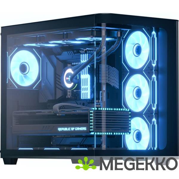 Grote foto aerocool p500c midi tower zwart computers en software behuizingen en kasten