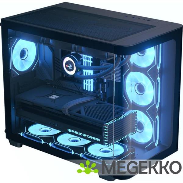 Grote foto aerocool p500c midi tower zwart computers en software behuizingen en kasten