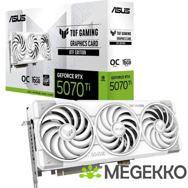 Grote foto asus geforce rtx 5070 ti tuf rtx5070ti o16g btf white computers en software videokaarten