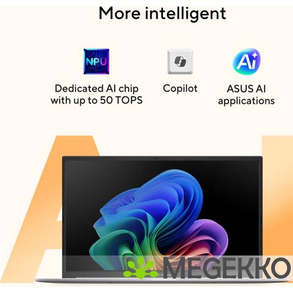 Grote foto asus vivobook 18 m1807ga s8004w 18 amd ryzen ai 7 computers en software overige computers en software