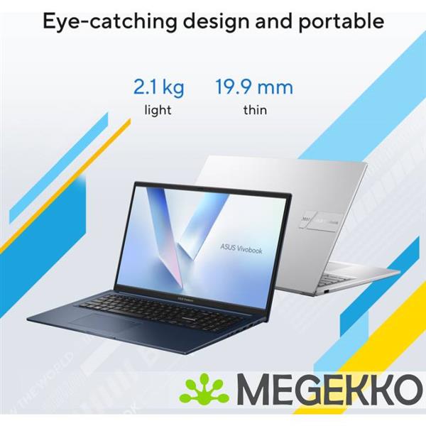 Grote foto asus vivobook 17 x1704va au1219w 17.3 intel core 5 computers en software overige computers en software