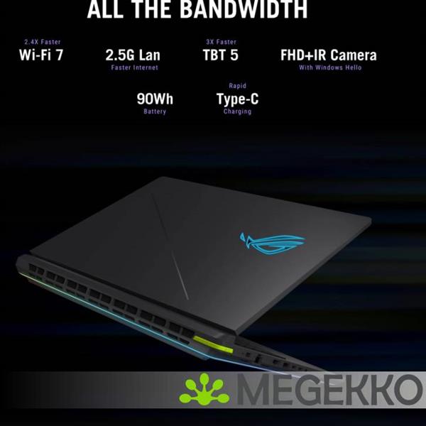 Grote foto asus rog strix g16 g615lp s5087w 16 intel core ultra 9 rtx 5070 gaming laptop computers en software overige computers en software