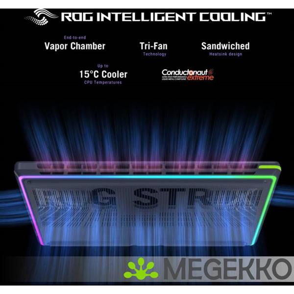 Grote foto asus rog strix g16 g615lp s5087w 16 intel core ultra 9 rtx 5070 gaming laptop computers en software overige computers en software