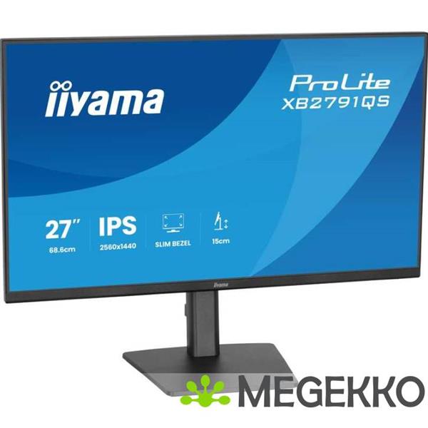 Grote foto iiyama prolite xb2791qs b1 27 quad hd ips monitor computers en software overige computers en software