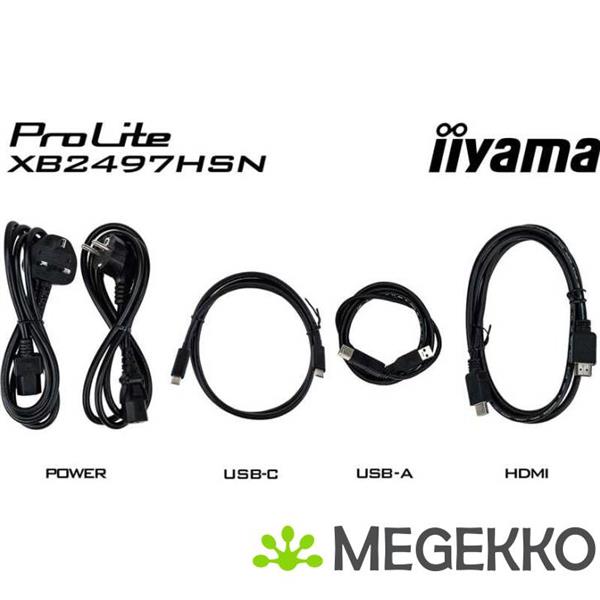 Grote foto iiyama prolite x2793qsu b1 27 quad hd ips usb c monitor computers en software overige computers en software