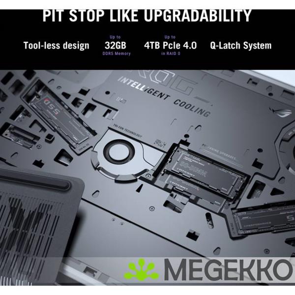 Grote foto asus rog strix g16 g615lp s5087w 16 intel core ultra 9 rtx 5070 gaming laptop computers en software overige computers en software