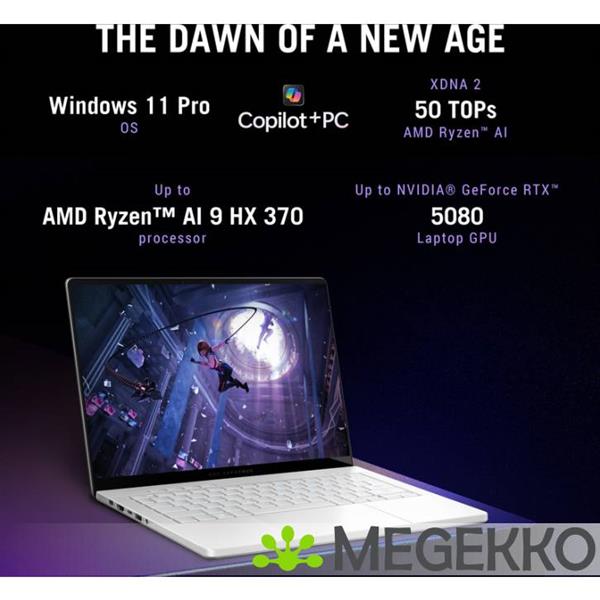 Grote foto asus rog zephyrus g14 ga403wr qs087w 14 amd ryzen ai 9 rtx 5070 ti gaming laptop computers en software overige computers en software
