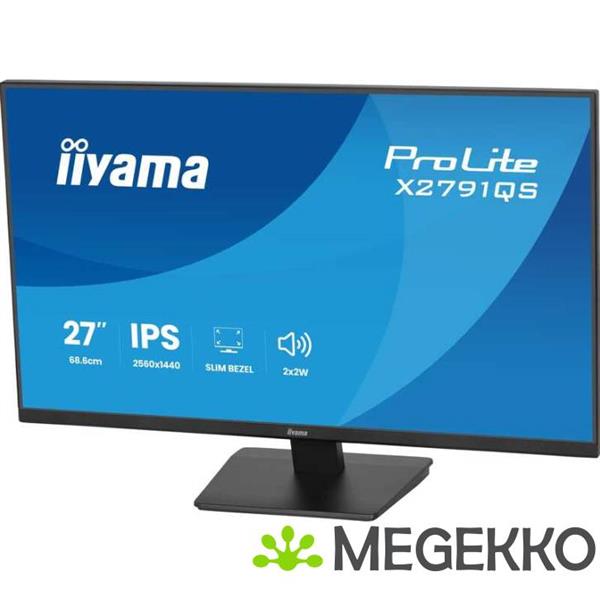 Grote foto iiyama prolite x2791qs b1 27 quad hd ips monitor computers en software overige computers en software