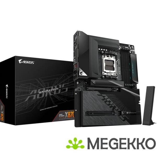 Grote foto gigabyte x870 aorus stealth computers en software moederborden