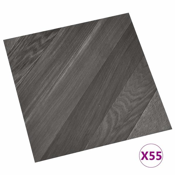 Grote foto vidaxl vloerplanken 55 pcs grijs 5 11 m pvc doe het zelf en verbouw tegels