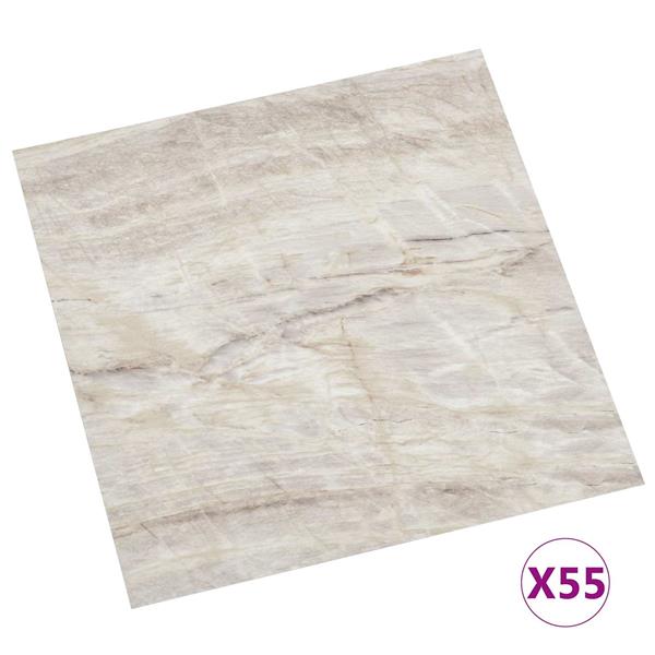 Grote foto vidaxl vloerplanken 5 11 m 55 pcs pvc bruin en beige doe het zelf en verbouw tegels