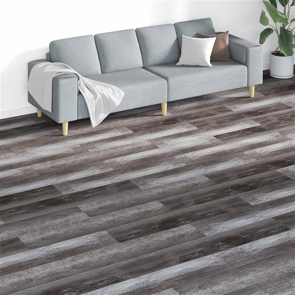 Grote foto vidaxl vloerplanken 18 pcs bruin 5 26 m pvc doe het zelf en verbouw tegels