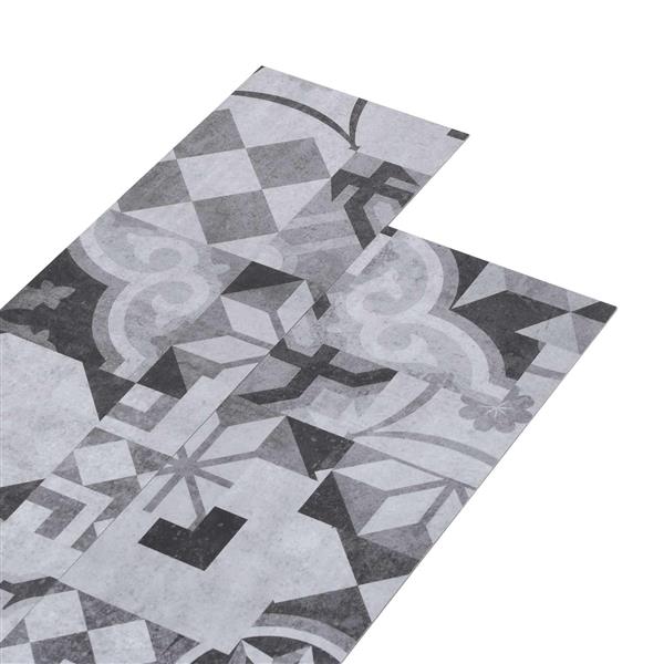 Grote foto vidaxl vloerplanken 18 pcs grijs 5 26 m pvc doe het zelf en verbouw tegels