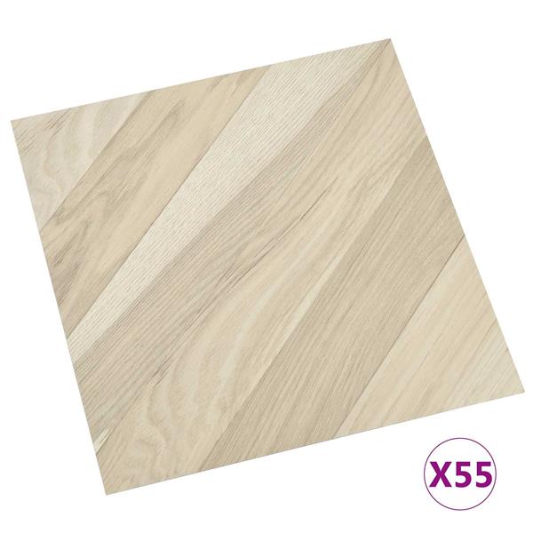 Grote foto vidaxl vloerplanken 55 pcs beige 5 11 m pvc doe het zelf en verbouw tegels