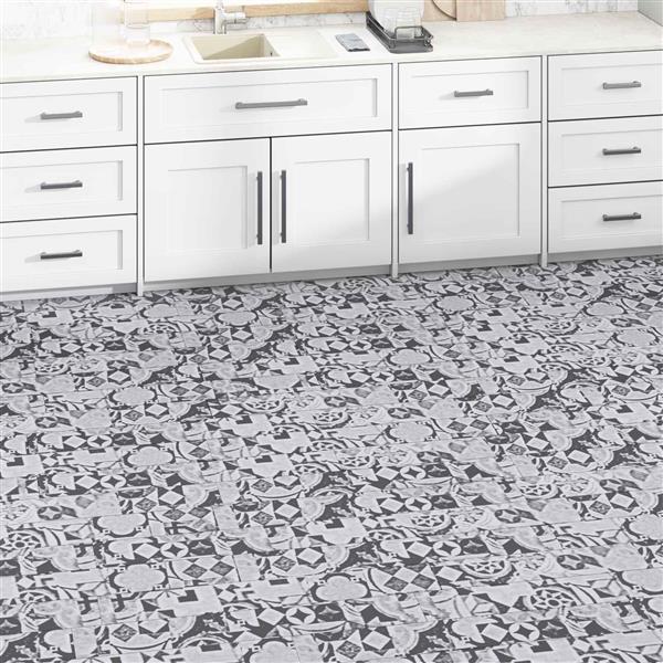 Grote foto vidaxl vloerplanken 5 02 m 36 pcs pvc grijs patroon doe het zelf en verbouw tegels