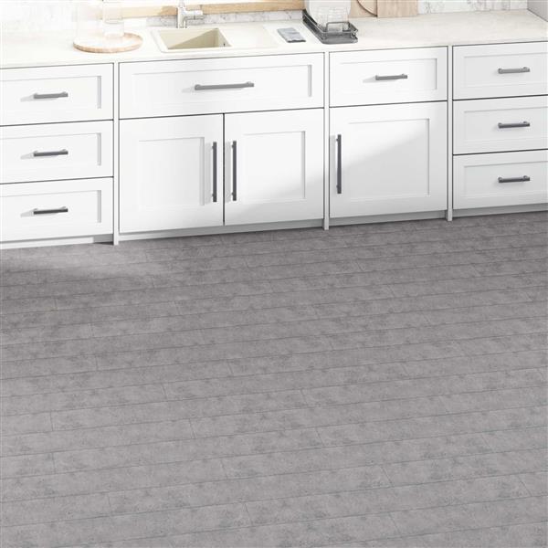 Grote foto vidaxl vloerplanken 36 pcs cementbruin 5 02 m pvc doe het zelf en verbouw tegels