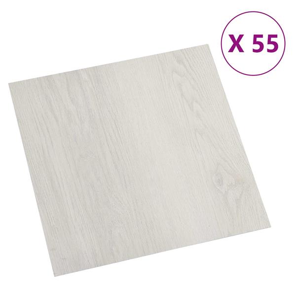 Grote foto vidaxl vloerplanken 5 11 m 55 pcs pvc licht beige doe het zelf en verbouw tegels