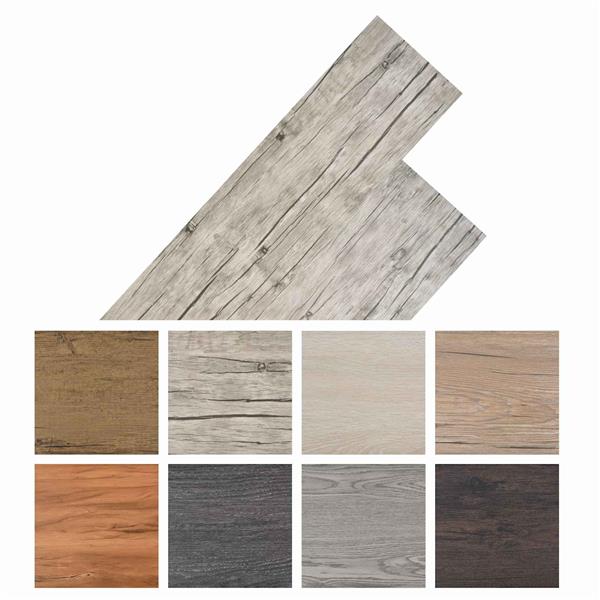 Grote foto vidaxl vloerplanken 18 pcs grijs 5 26 m pvc doe het zelf en verbouw tegels