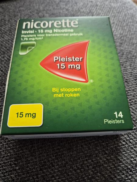 Grote foto nicotinepleisters nicorette 15 mg diversen overige diversen