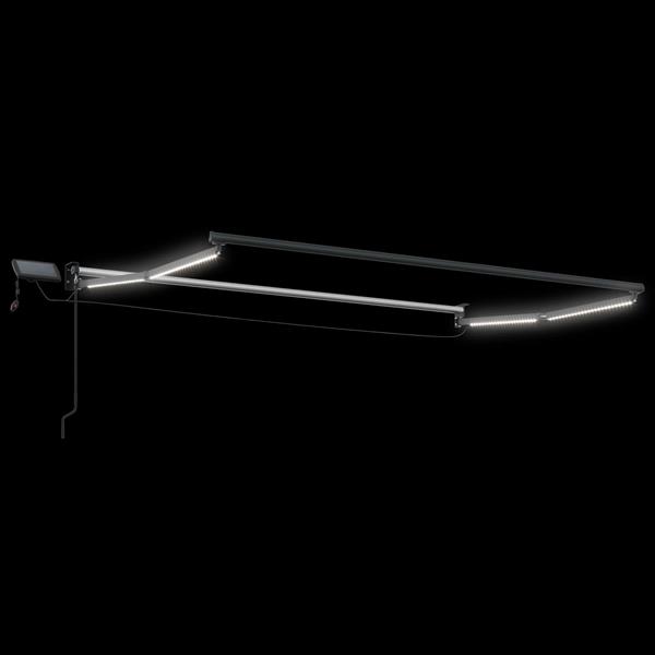 Grote foto vidaxl elektrisch uitschuifbaar zonnescherm frame antraciet 3 5 x 2 m tuin en terras overige tuin en terras