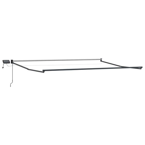 Grote foto vidaxl elektrisch uitschuifbaar zonnescherm frame antraciet 4 5 3 m tuin en terras overige tuin en terras