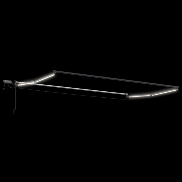 Grote foto vidaxl elektrisch uitschuifbaar zonnescherm frame antraciet 4 5 3 m tuin en terras overige tuin en terras