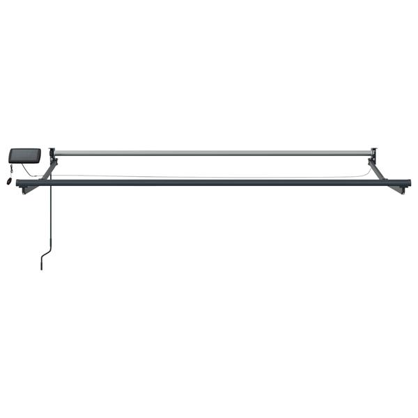 Grote foto vidaxl elektrisch uitschuifbaar zonnescherm frame antraciet 3 x 2 5 m tuin en terras overige tuin en terras