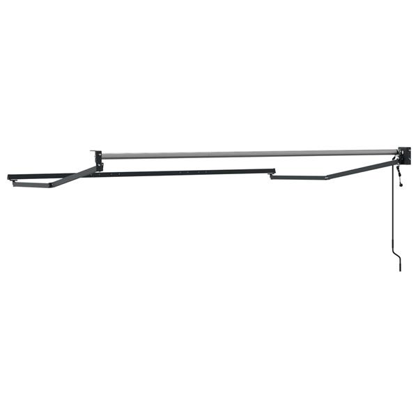 Grote foto vidaxl elektrisch uitschuifbaar zonnescherm frame antraciet 2 5 x 2 m tuin en terras overige tuin en terras