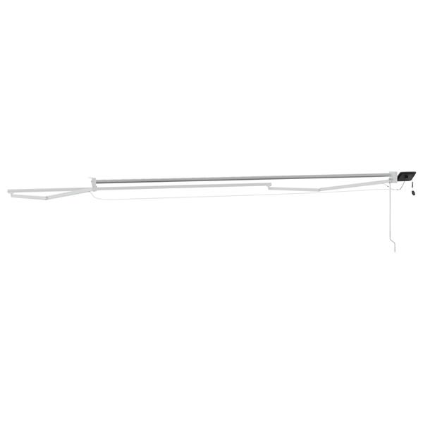 Grote foto vidaxl elektrisch uitschuifbaar zonnescherm frame wit 4 x 2 m tuin en terras overige tuin en terras