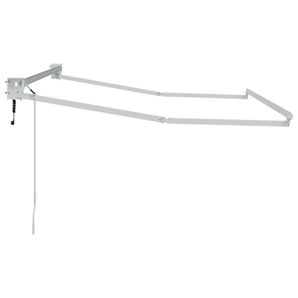 Grote foto vidaxl elektrisch uitschuifbaar zonnescherm frame wit 2 5 x 2 m tuin en terras overige tuin en terras