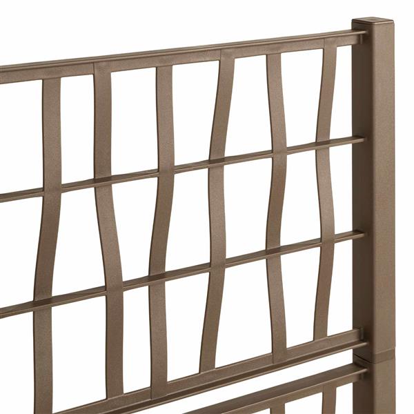 Grote foto vidaxl tuindruppel met trellis bruin 80 x 36 x 140 cm pp tuin en terras overige tuin en terras