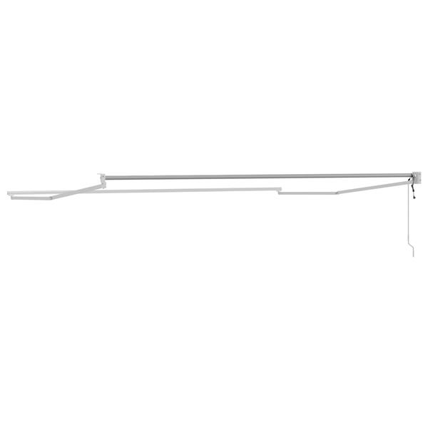 Grote foto vidaxl elektrisch uitschuifbaar zonnescherm frame wit 4 x 2 m tuin en terras overige tuin en terras