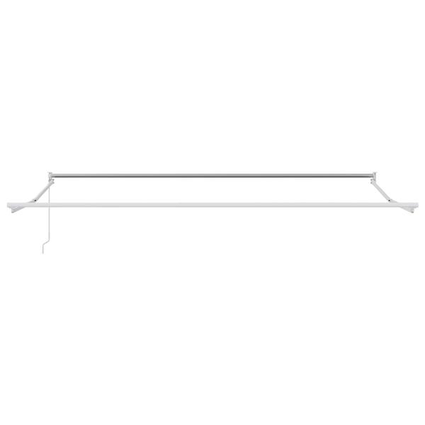 Grote foto vidaxl handmatig uitschuifbaar zonnescherm wit 4 x 2 m aluminium tuin en terras overige tuin en terras