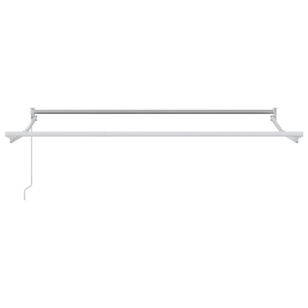 Grote foto vidaxl handmatig uitschuifbaar zonnescherm wit 3 5 x 2 m aluminium tuin en terras overige tuin en terras