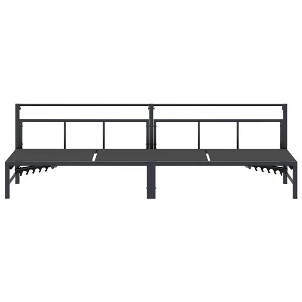 Grote foto vidaxl ligstoel zwart 200 x 62 x 59 5 cm textileen tuin en terras tuinmeubelen