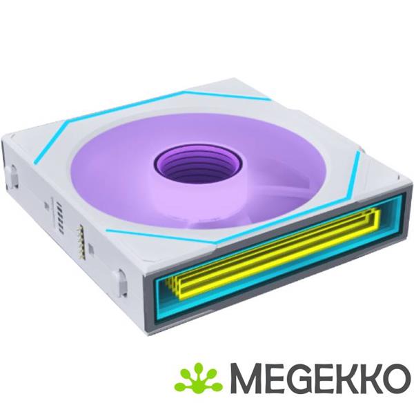 Grote foto lian li uni fan sl inf 140 wireless reversed 1 pack white computers en software overige computers en software