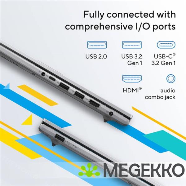 Grote foto asus vivobook 15 x1504va bq5508w 15.6 core 5 computers en software overige computers en software